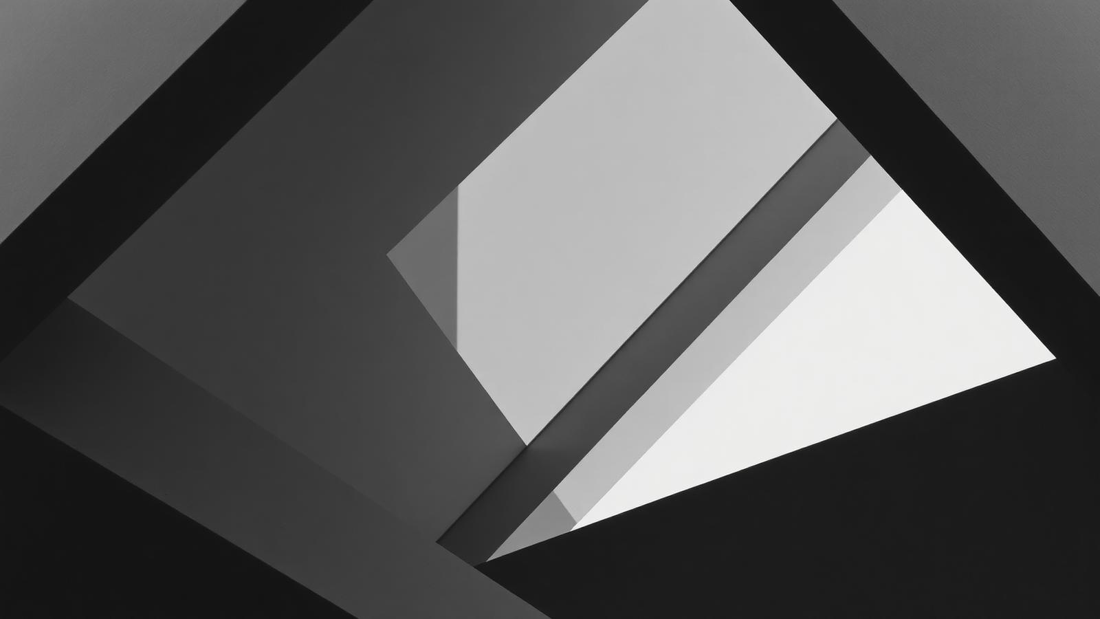 Abstract geometric architectural composition